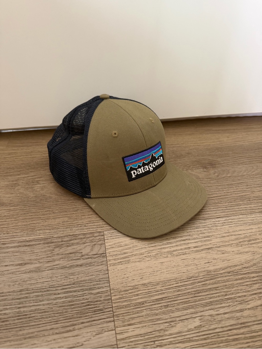 Patagonia Olive & Black Patch Mesh Cap